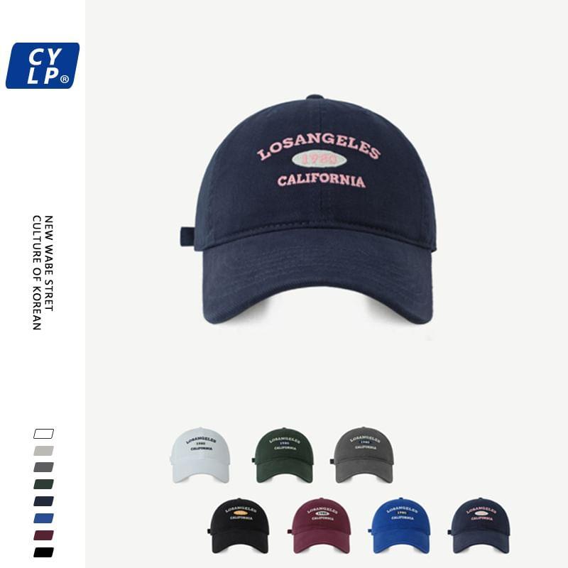 Lettering Embroidered Baseball Cap Product Image