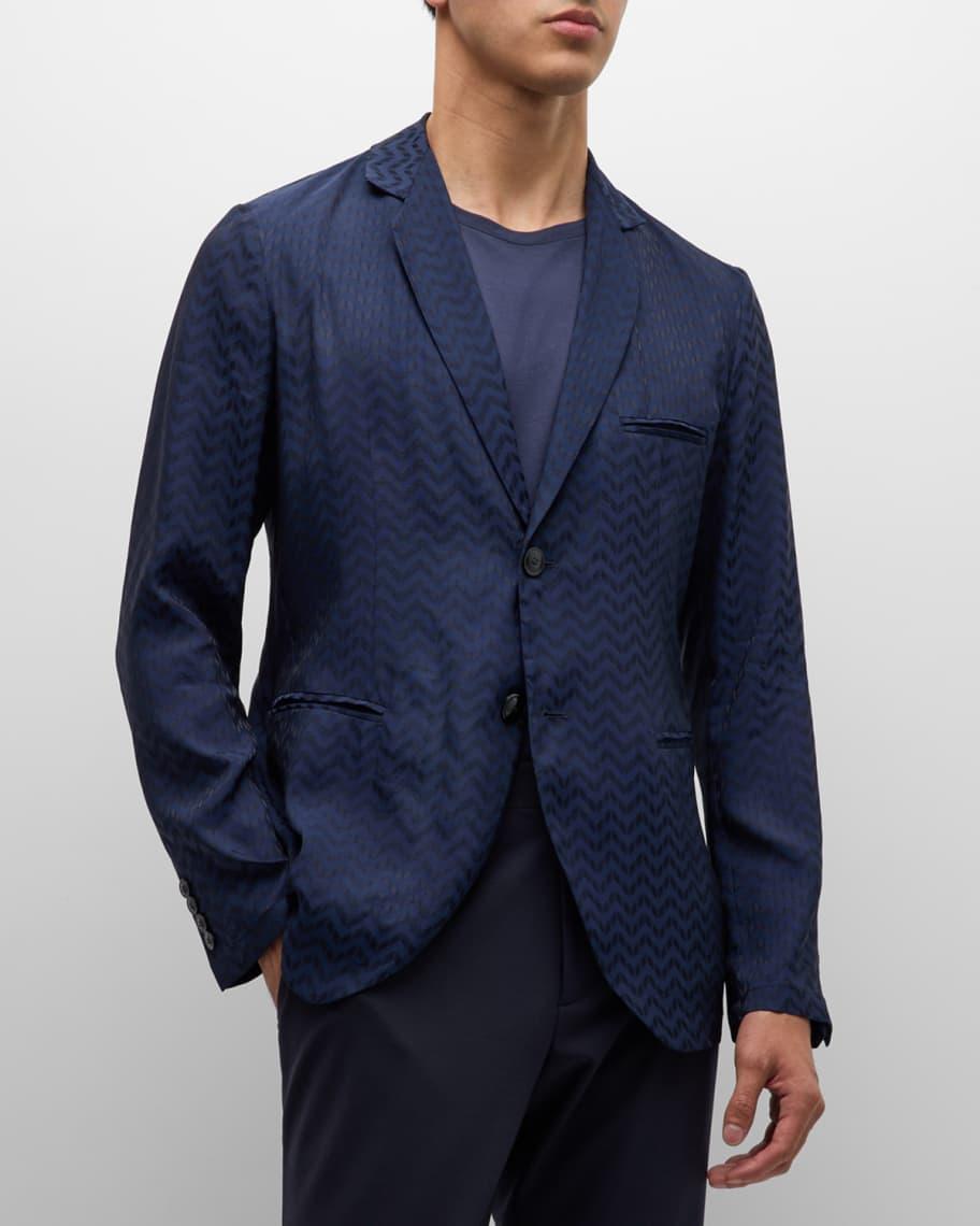 Mens Cupro Chevron Blazer product image