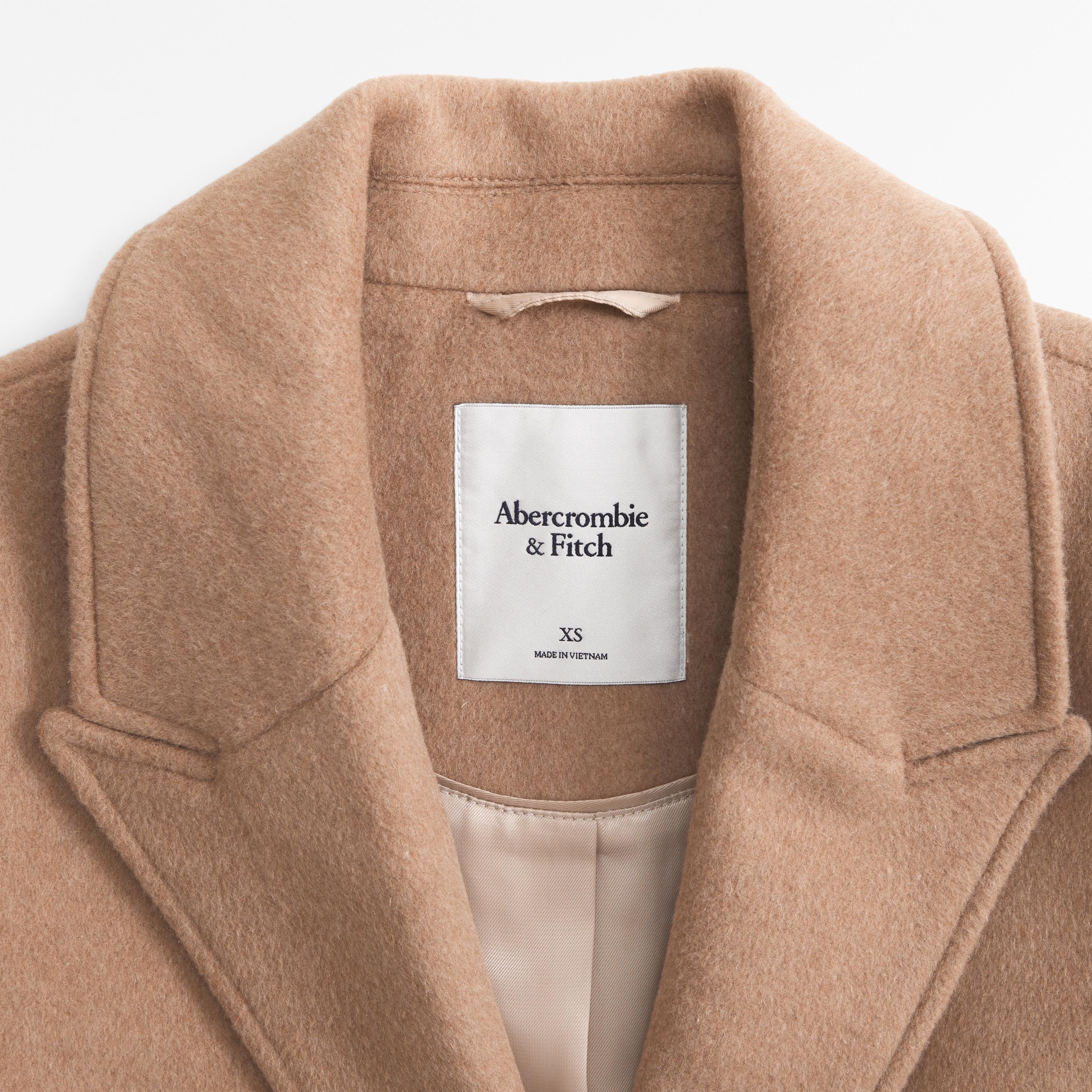 Wool-Blend Tailored Topcoat Product Image