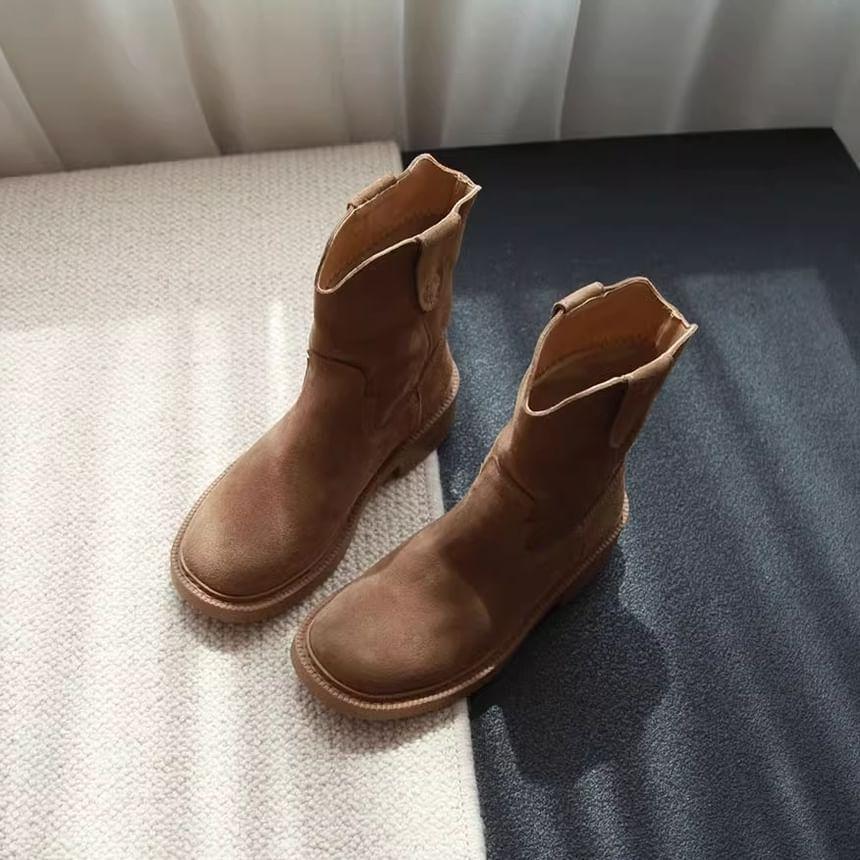 Chunky Heel Short Boots Product Image