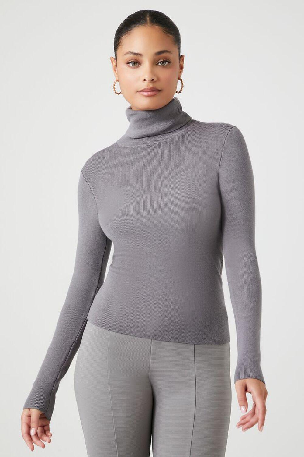 Long-Sleeve Turtleneck Sweater | Forever 21 Product Image