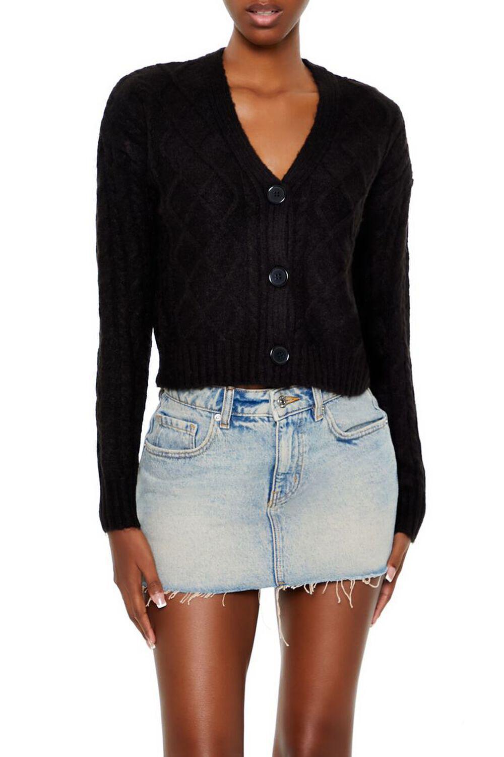 Cable Knit Cardigan Sweater | Forever 21 Product Image