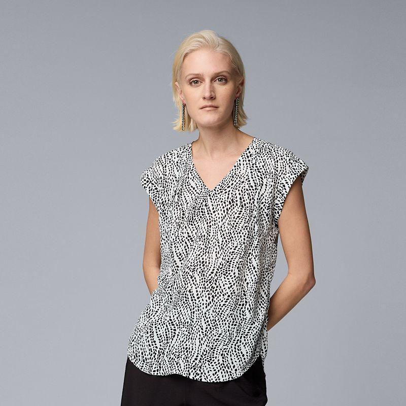 Womens Simply Vera Vera Wang V-Neck Top product image