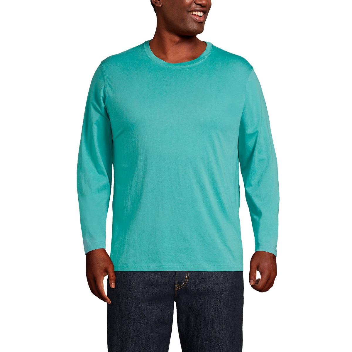 Lands End Mens Big & Tall Long Sleeve Supima Tee Product Image