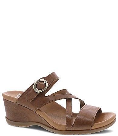 Dansko Ana Asymmetric Strappy Wedge Sandal Product Image