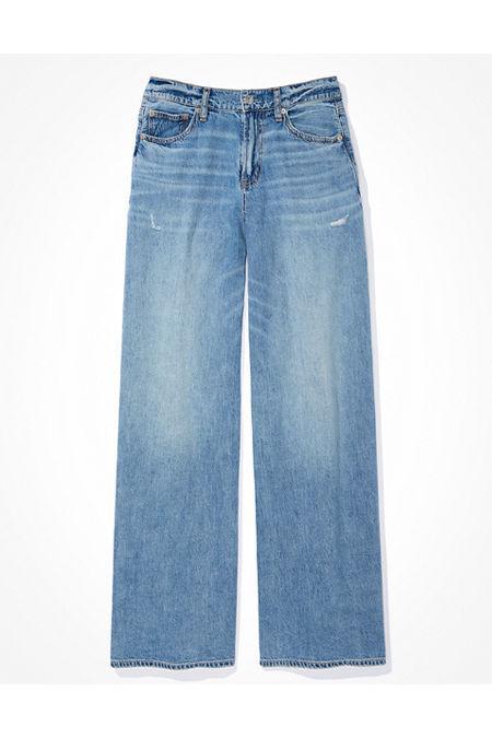 AE Dreamy Drape Super High-Waisted Baggy Ultra Wide-Leg Jean Women's 10 Regular Product Image