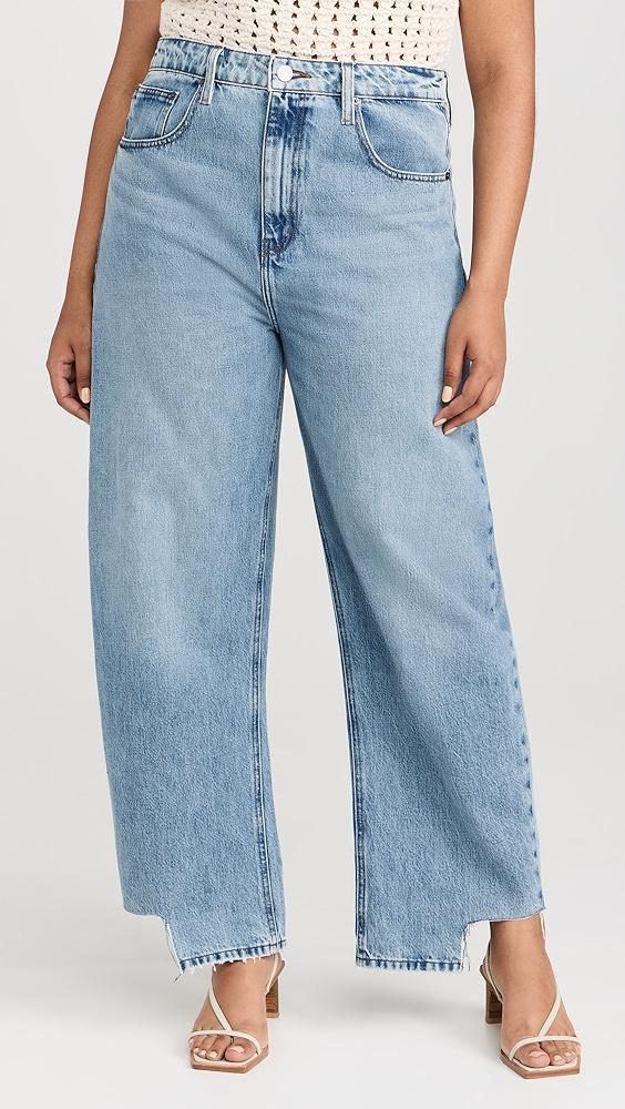 FRAME Long Barrel Released Inside Step Fray Jeans | Shopbop Product Image