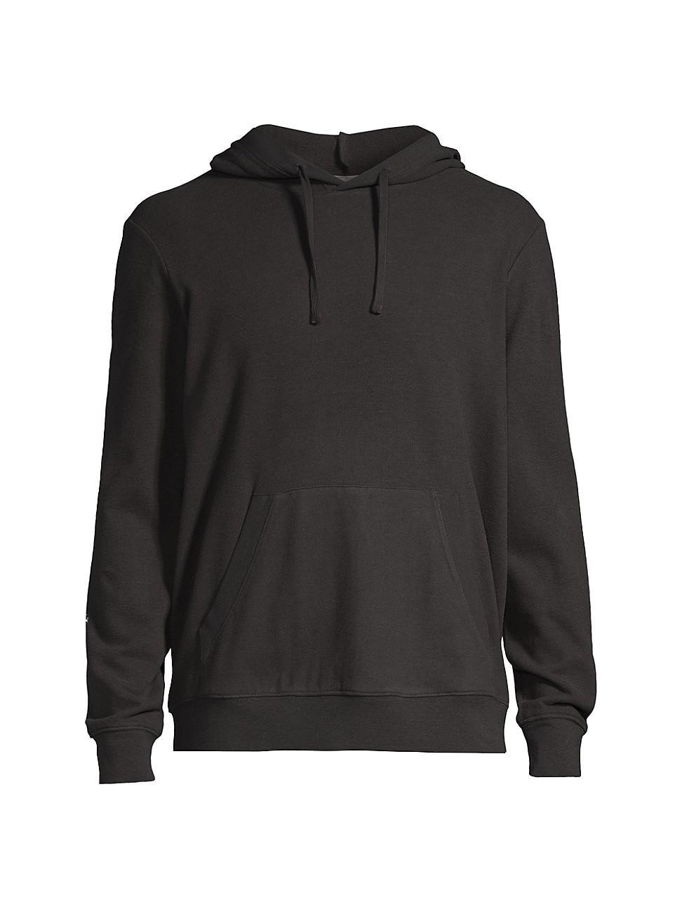 Mens Brushed Fleece Hoodie Product Image