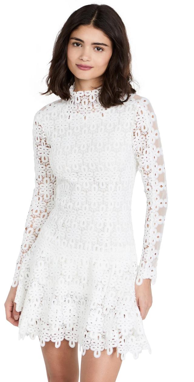 Womens Guipure Lace Dress Product Image