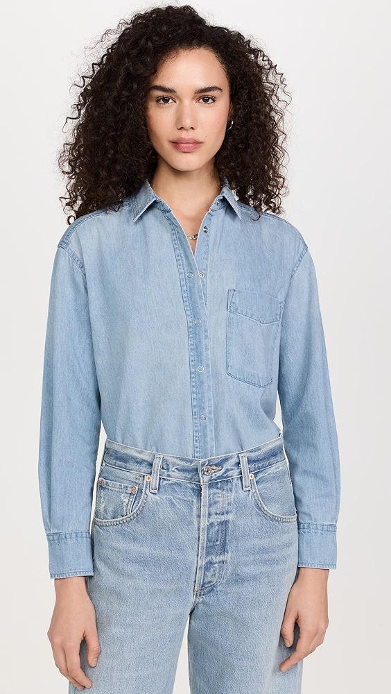 AYR The Denim Deep End Button Down Shirt | Shopbop Product Image