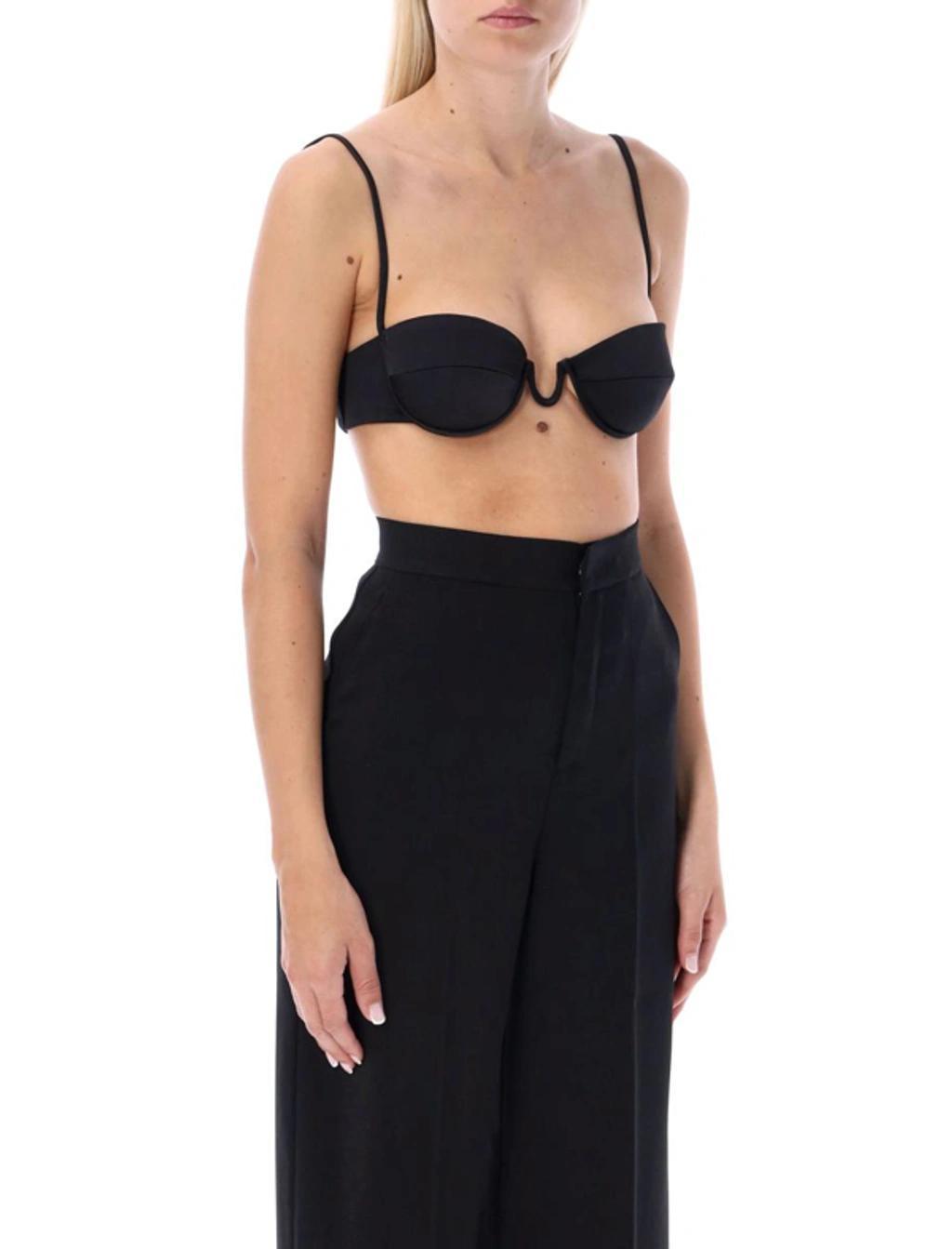 Bra Top In Black Product Image