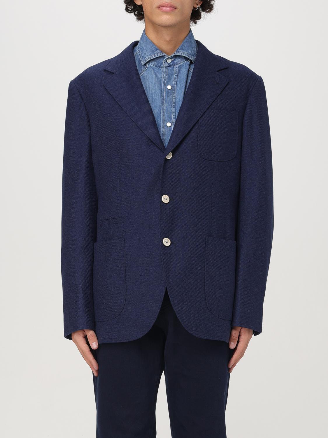 BRUNELLO CUCINELLI Blazer  Men Color Blue In Blau Product Image