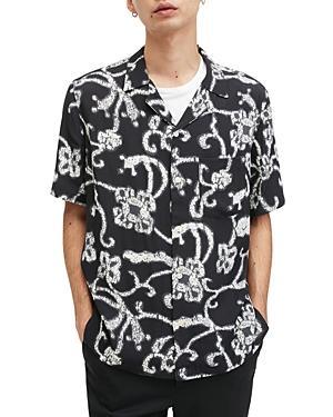 Allsaints Webb Relaxed Fit Button Down Camp Shirt Product Image