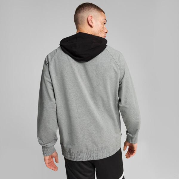 PUMA Winning Shot Men's Graphic Basketball Hoodie in Medium Grey Heather Product Image