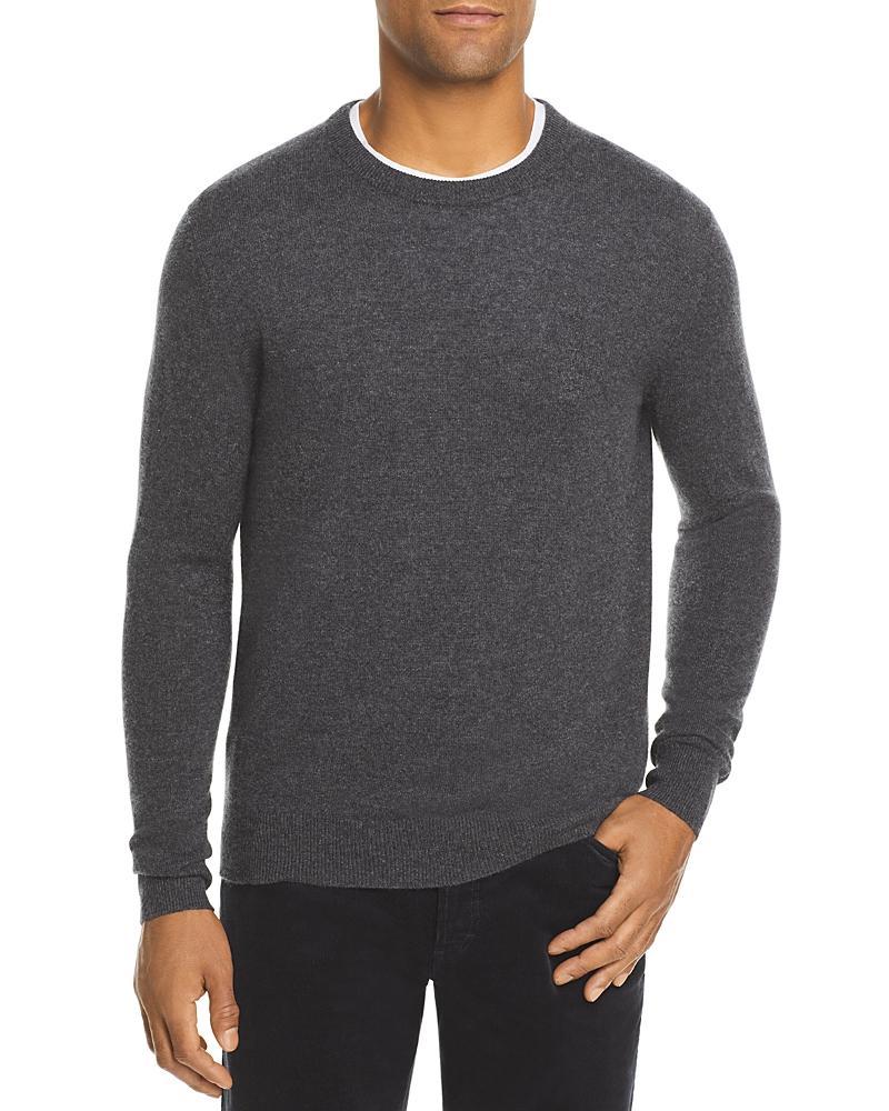 The Mens Store at Bloomingdales Coal Cashmere Crewneck Sweater - Exclusive Product Image