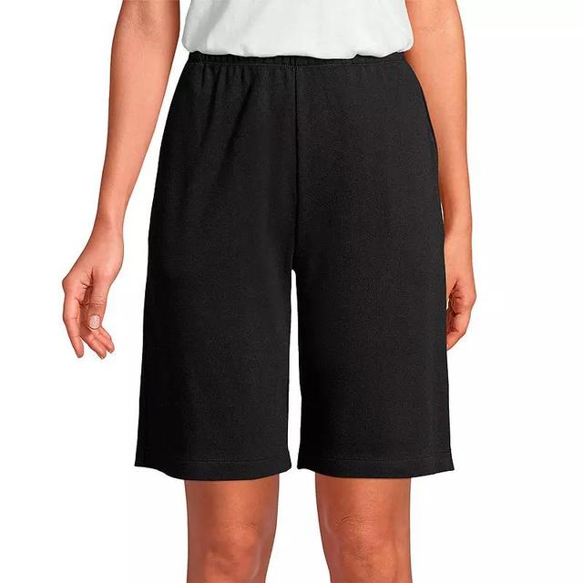 Petite Lands End Sport Knit Pull-On Shorts, Womens Product Image