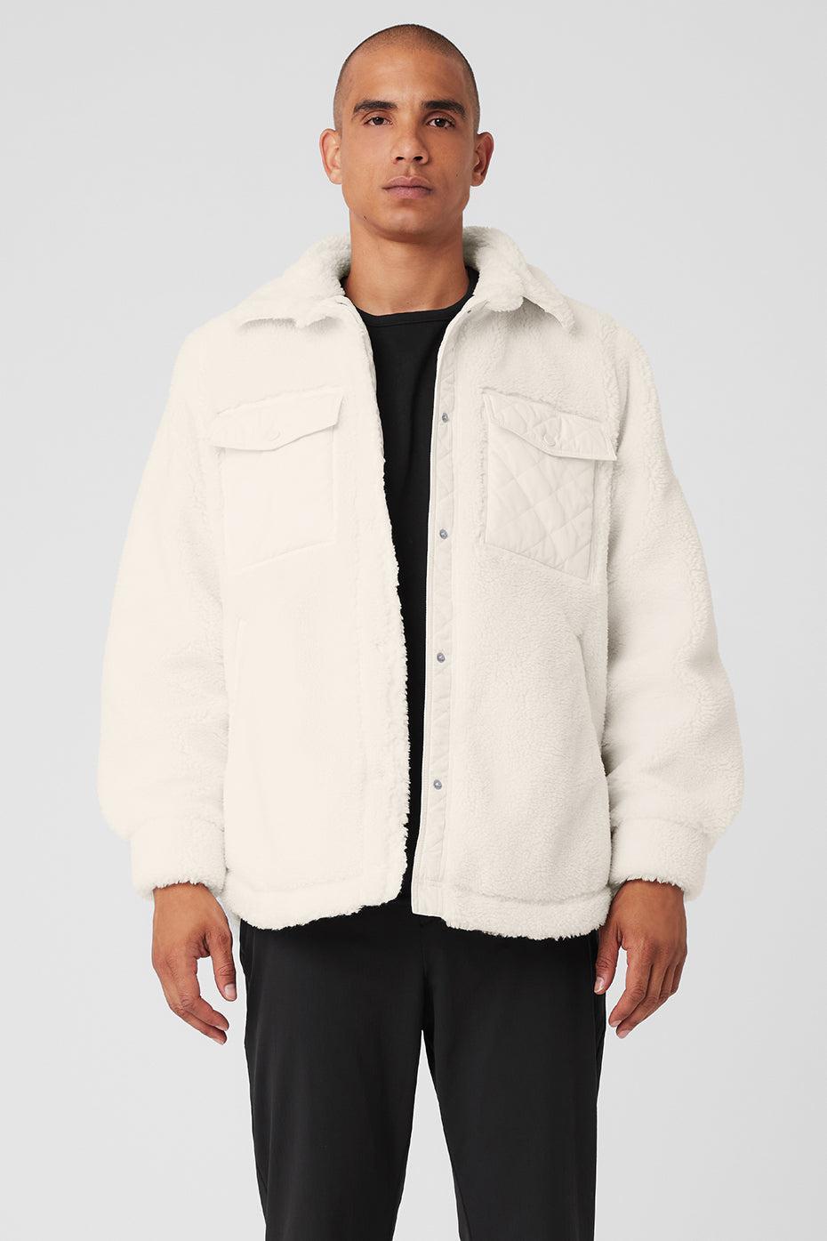 Sherpa Edge Shacket - Ivory Product Image