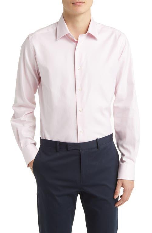 David Donahue Trim Fit Royal Oxford Dress Shirt Product Image