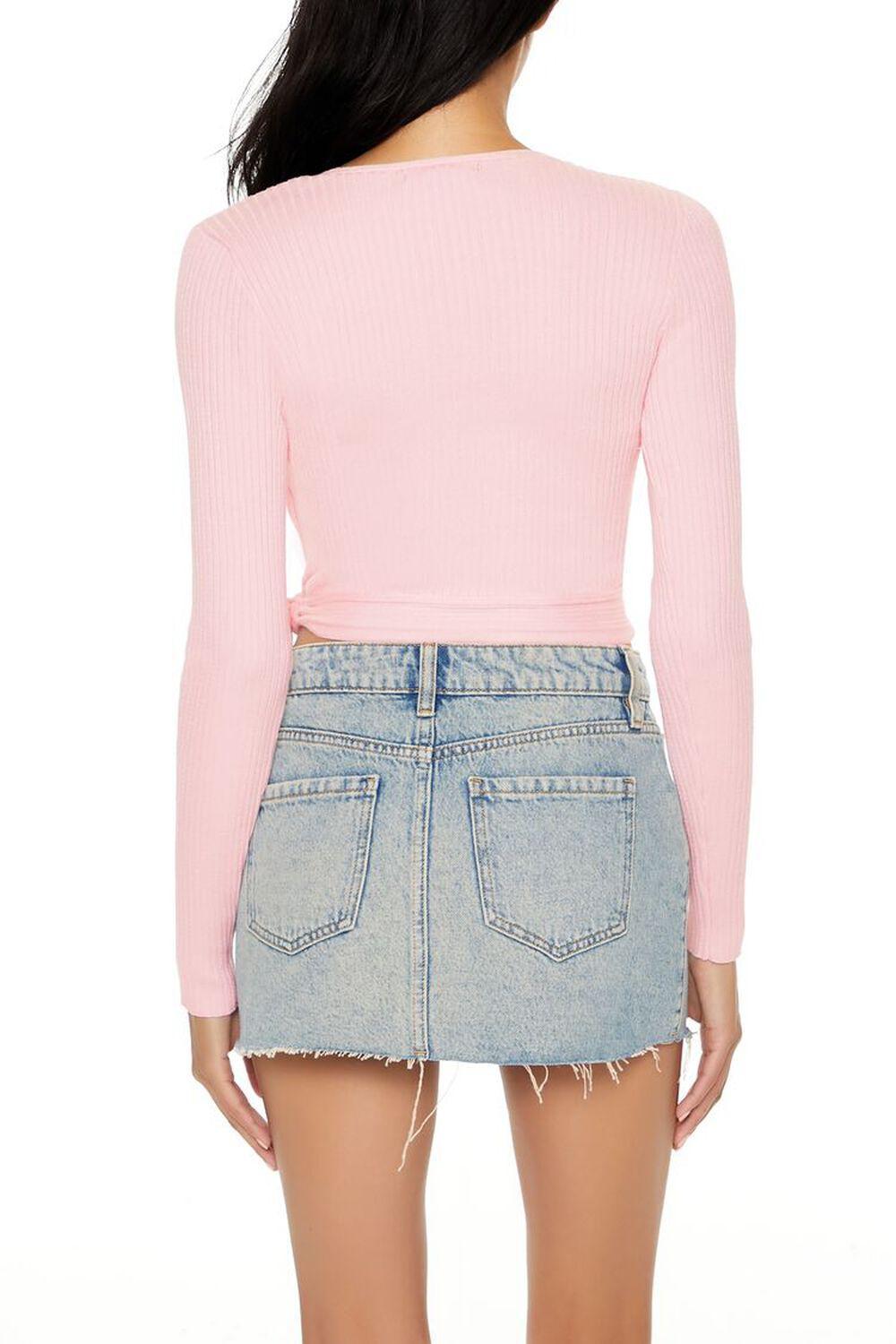 Sweater-Knit Wrap Crop Top | Forever 21 Product Image