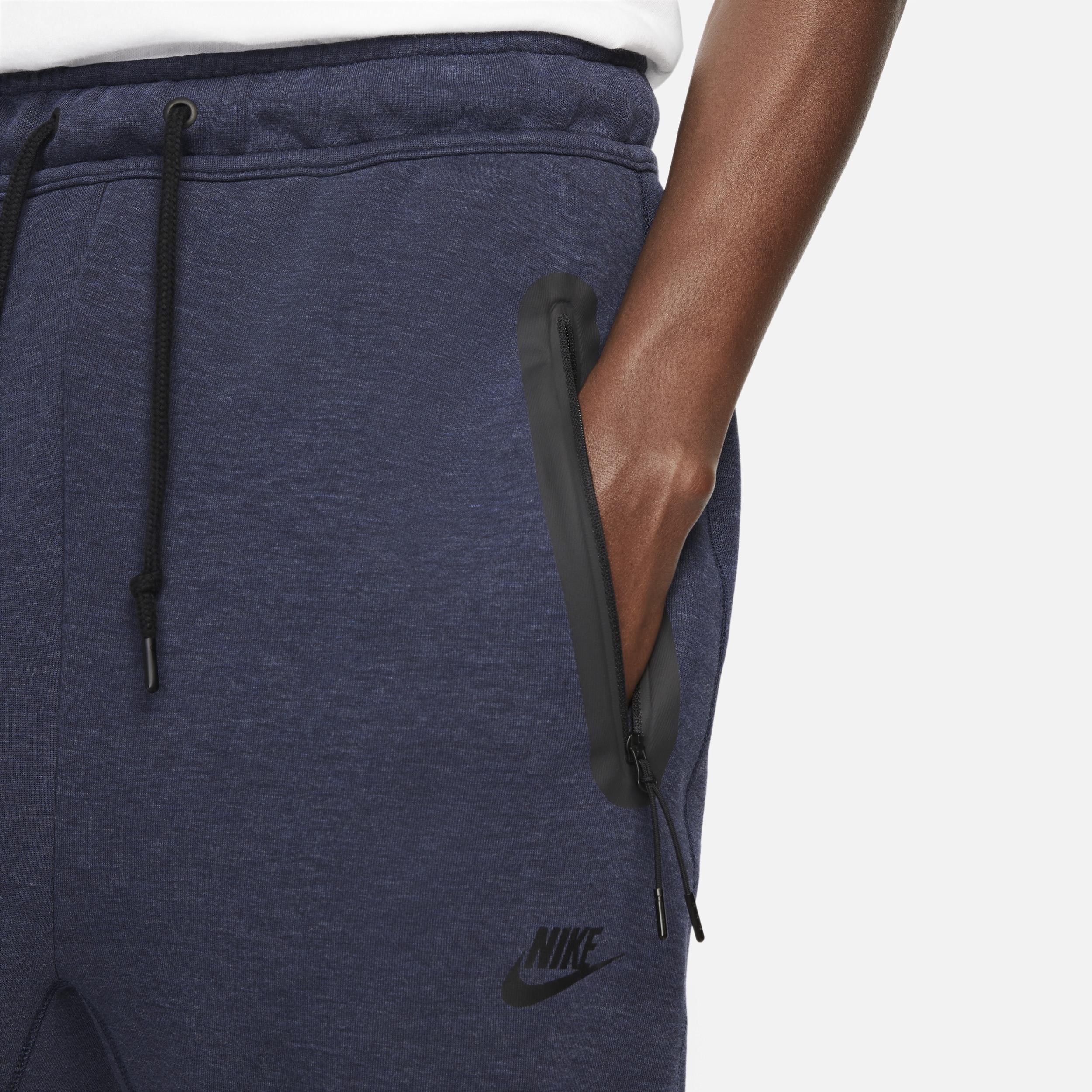 NIKE Tech Fleece Open Hem Pants In Obsidianheather/black Product Image