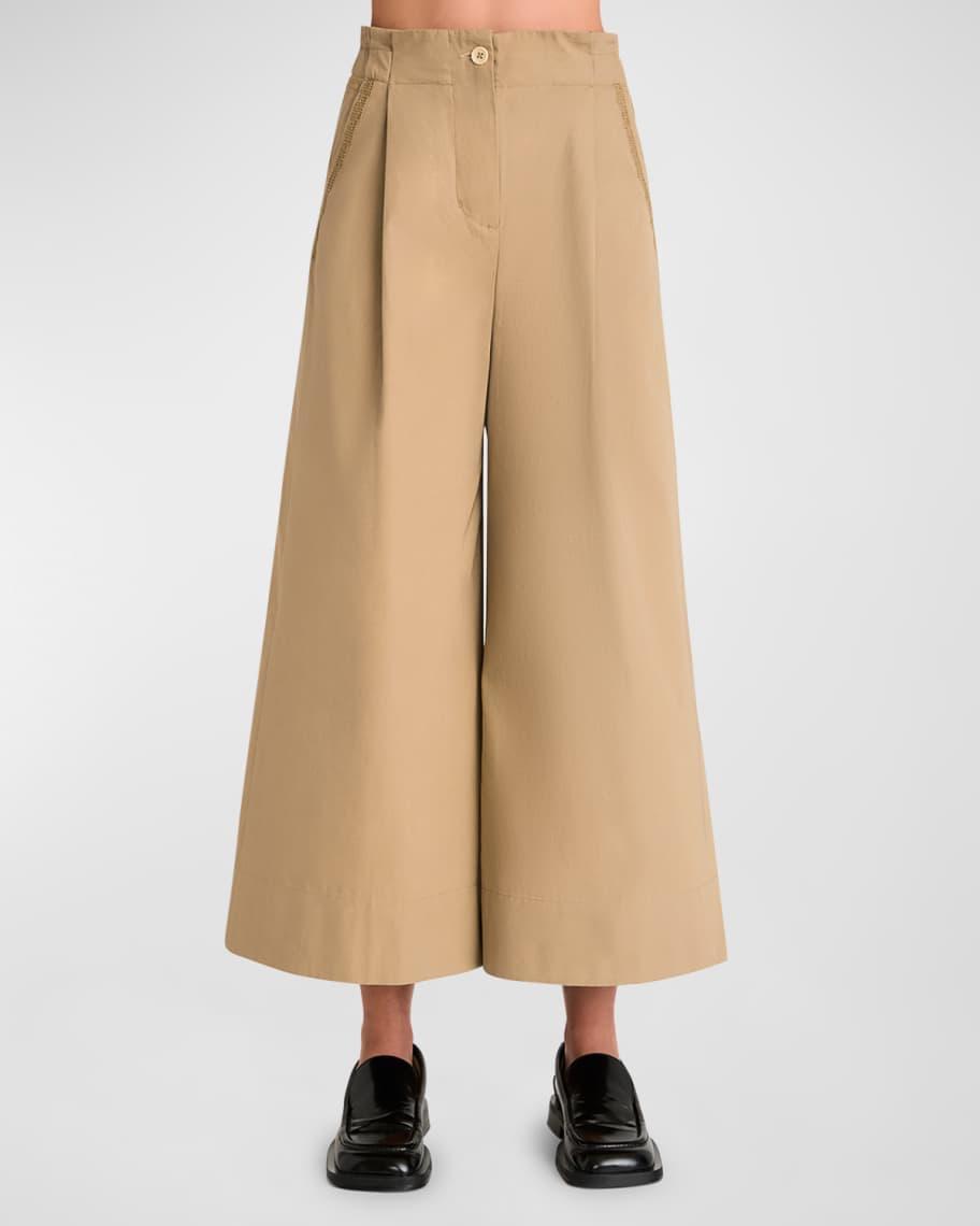 Sargent Cropped High-Rise Wide-Leg Pants Product Image