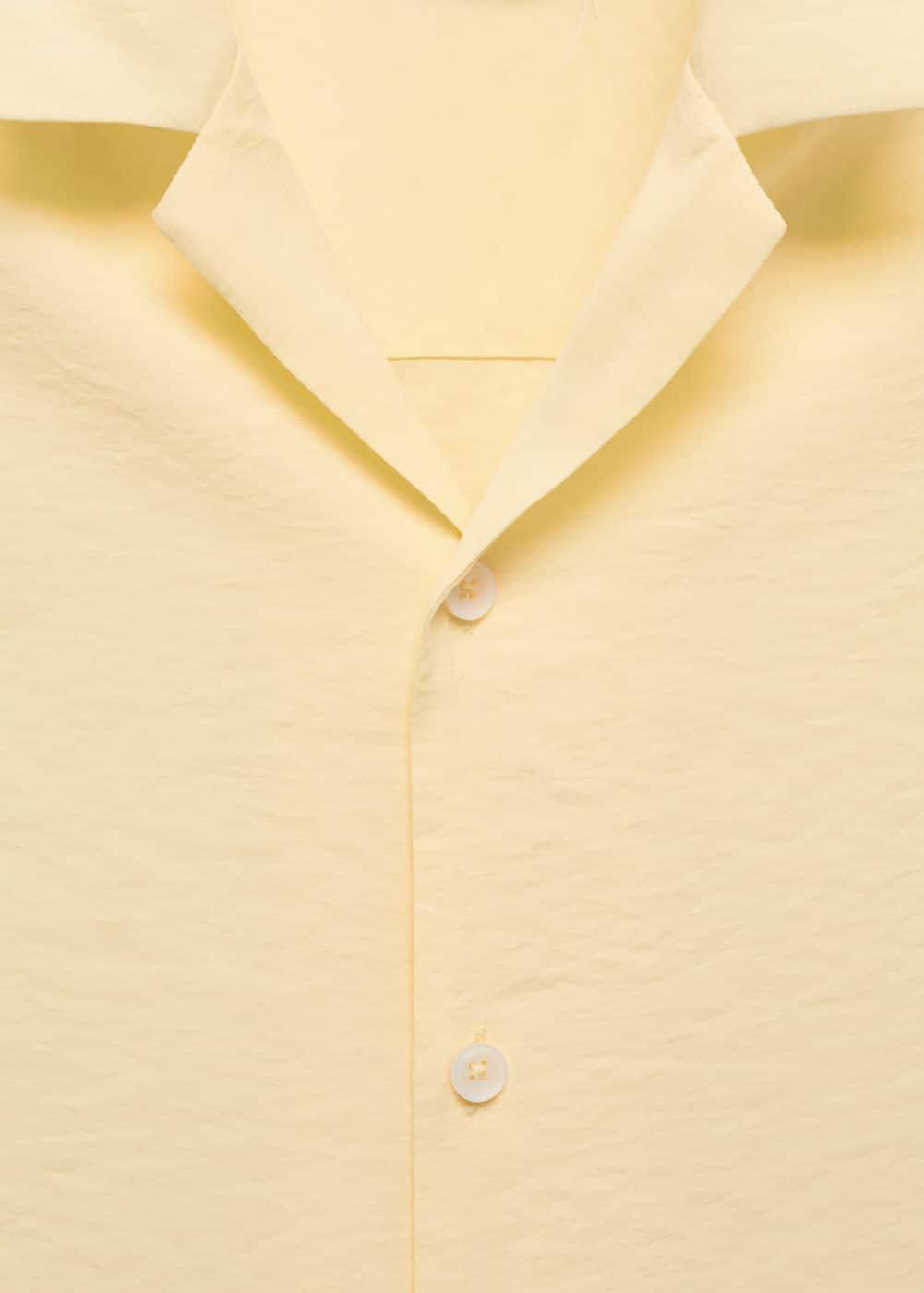 Mango Mens Bowling Collar Modal Shirt Product Image