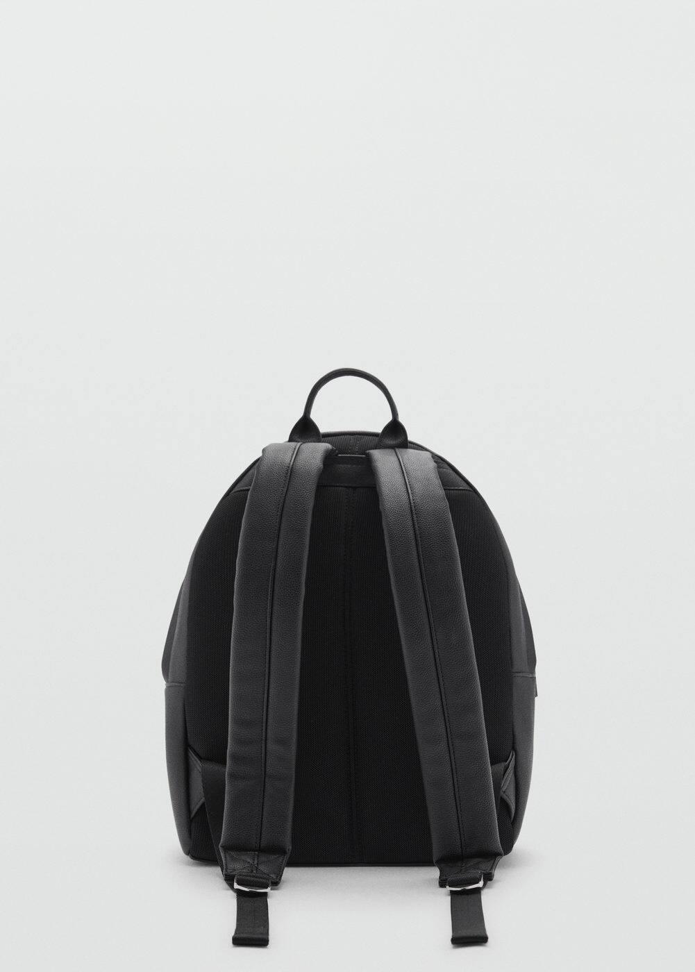 MANGO MAN - Leather-effect backpack - One size - Men Product Image