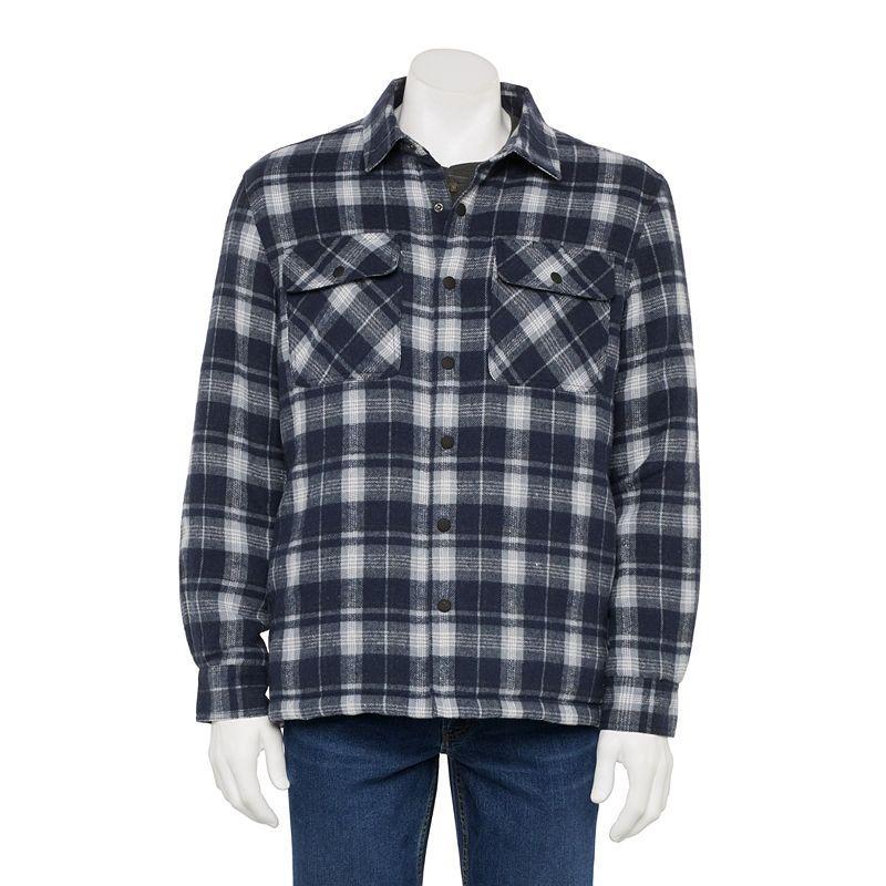 Mens Sonoma Goods For Life Flannel Shirt Jacket Blue Plaid Product Image