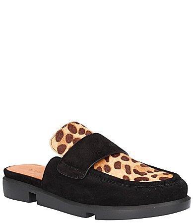 LAmour Des Pieds Saccar Animal Print Calf Hair Loafer Mules Product Image