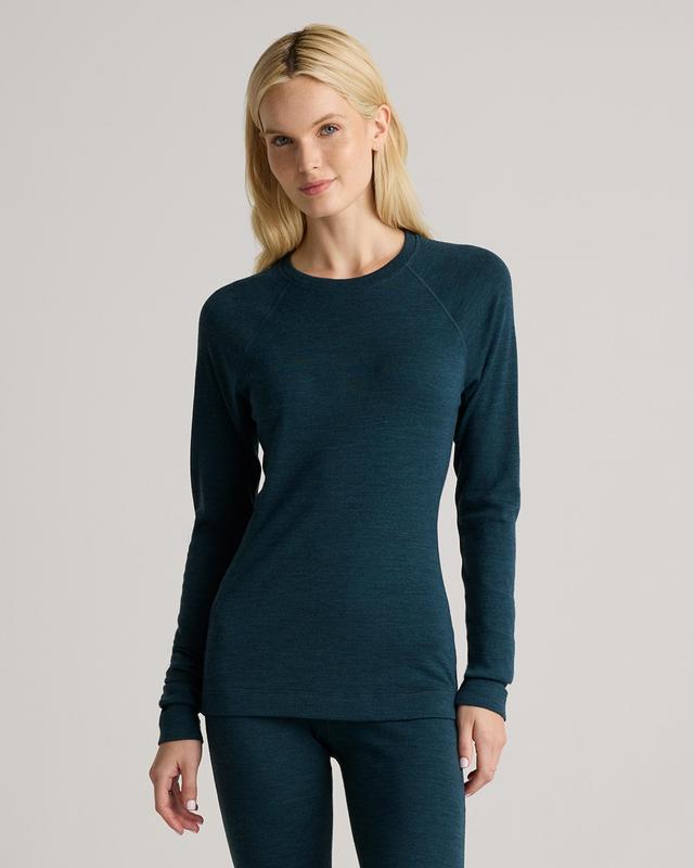 100% Merino Wool Cold Weather Base Layer Crew Product Image