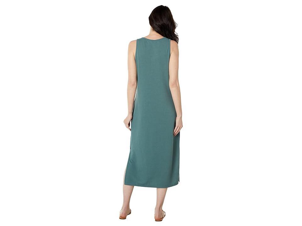 Toad&Co Piru Henley Midi Tank Dress Pine) Women's Dress Product Image