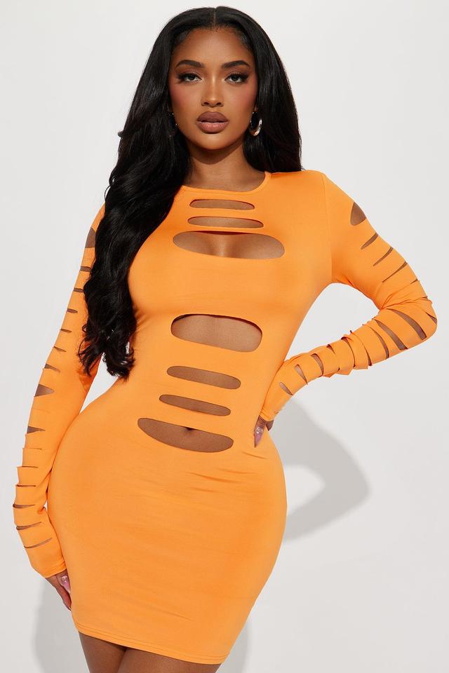 Amie Mini Dress - Orange Product Image