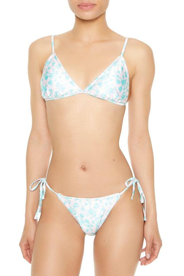 Floral Print String Bikini Bottoms | Forever 21 Product Image