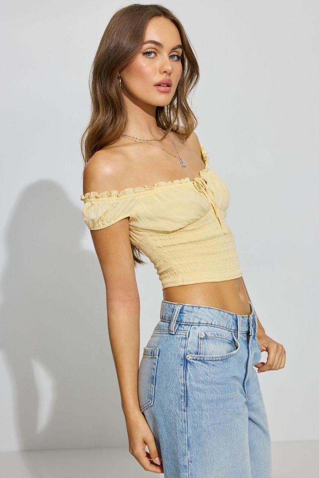 Off Shoulder Short Sleeve Top Product Image