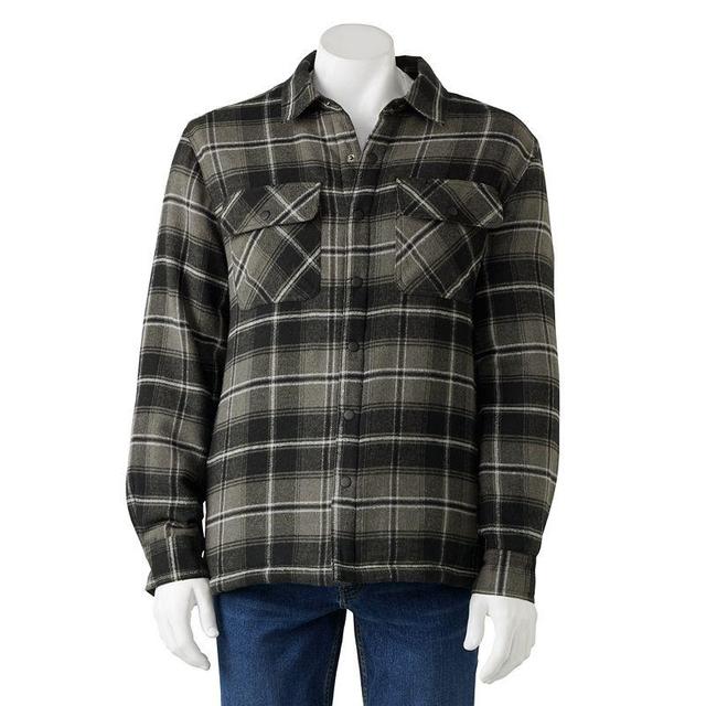 Mens Sonoma Goods For Life Flannel Shirt Jacket Blue Plaid Product Image