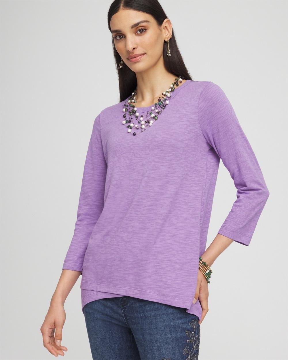 3/4 Sleeve Overlap Tunic product image