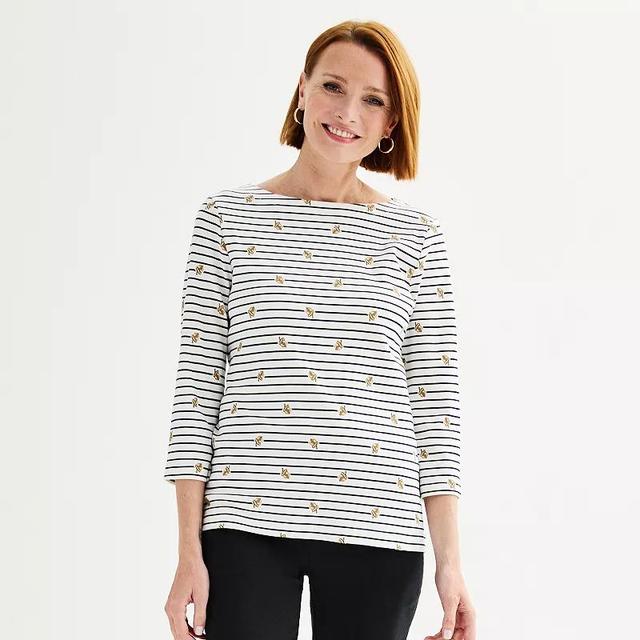 Womens Croft & Barrow Boatneck Top Product Image