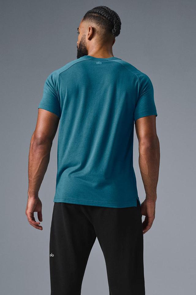 The Triumph Crew Neck Tee - Oceanic Teal Male Product Image