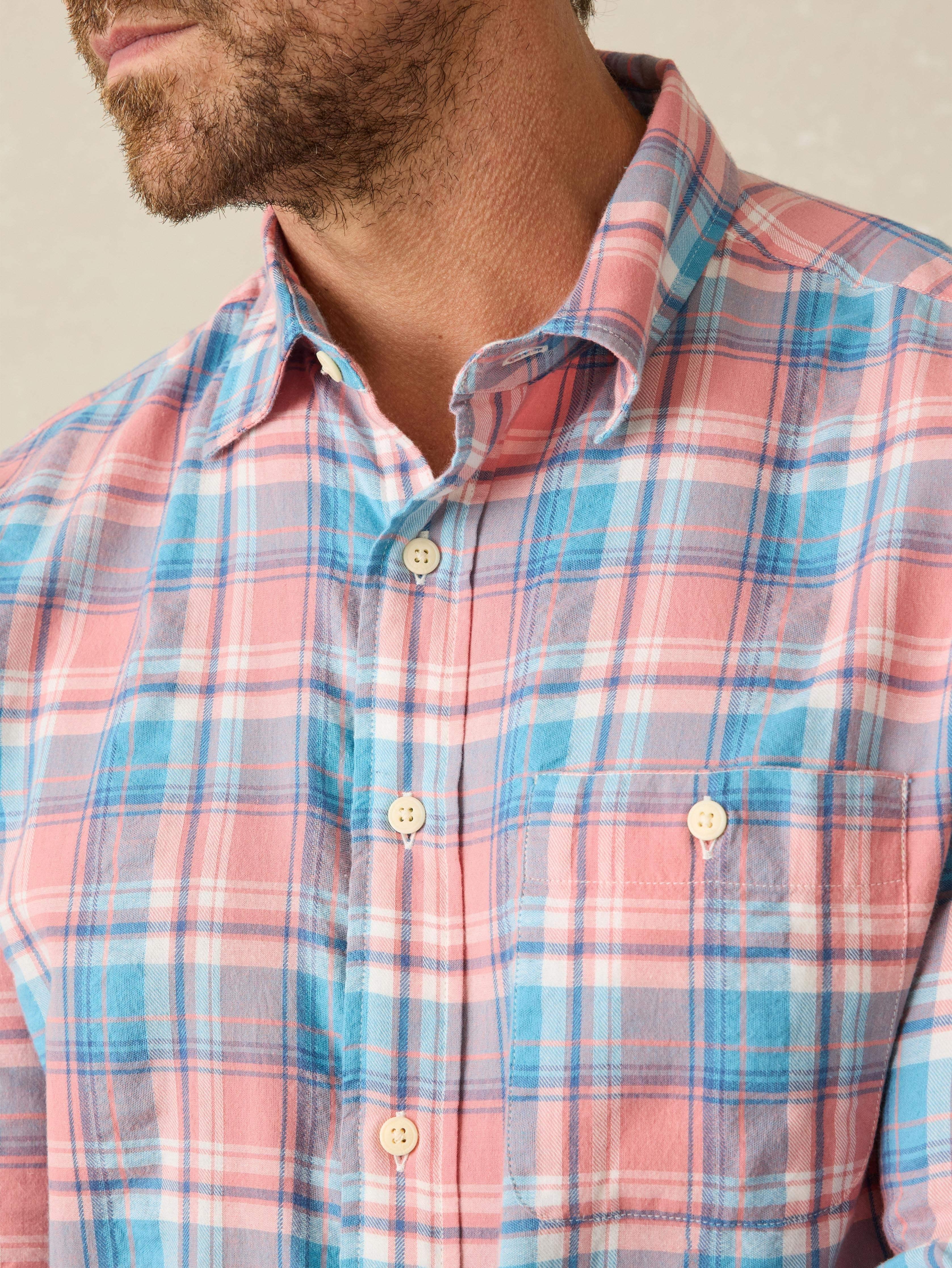 Delray Shirt - Sun Berry Plaid Male Product Image