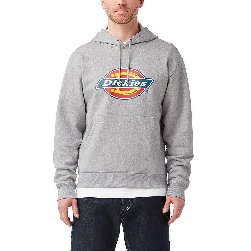 Mens Dickies Water Repellent Logo-Sleeve Hoodie Grey Product Image