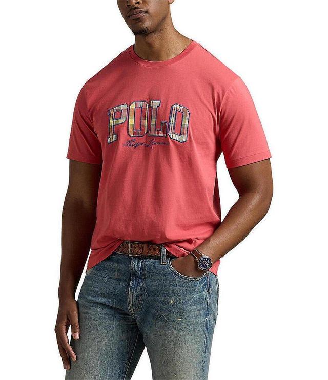 Polo Ralph Lauren Big & Tall Classic-Fit Short Sleeve Plaid-Logo Jersey T-Shirt Product Image