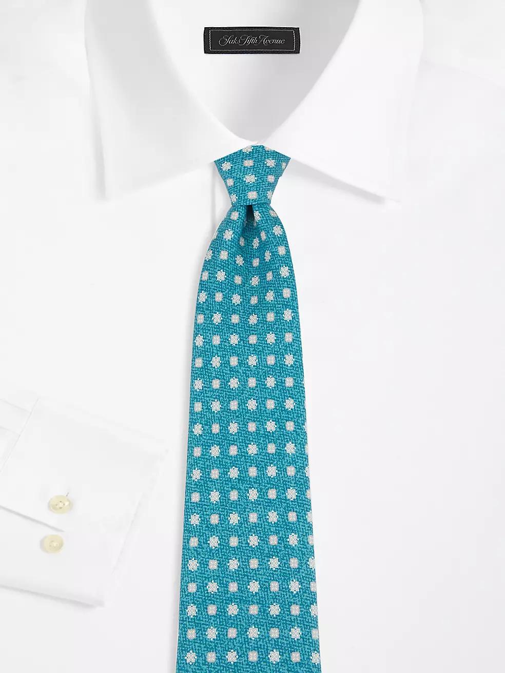 Micro Dot Cotton & Silk Tie Product Image