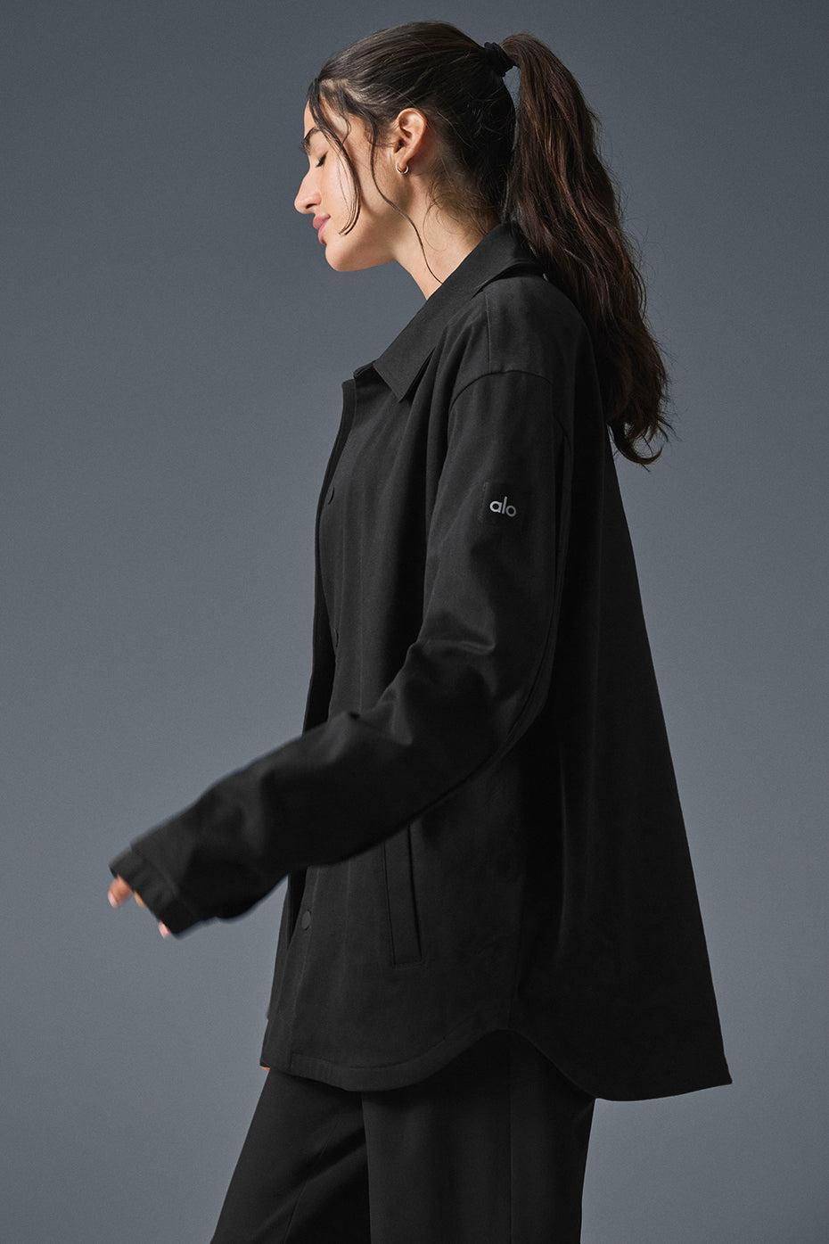 Edition Sueded Jacket - Black Female Product Image