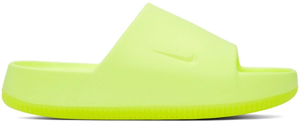 NIKE Yellow Calm Slides In Volt/volt Product Image