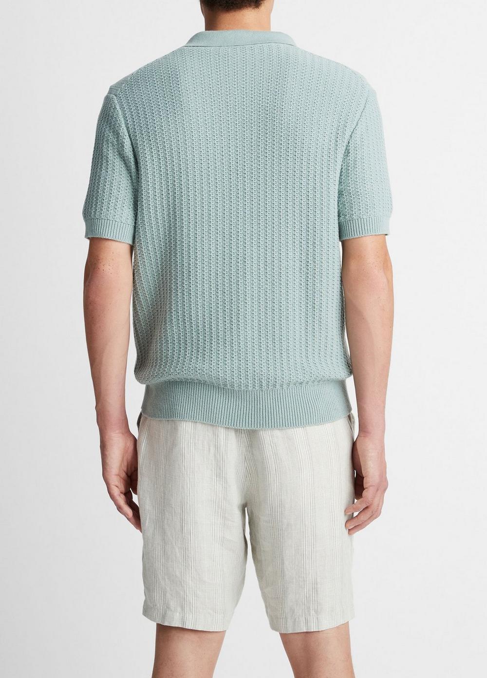 Crafted Rib Cotton-Cashmere Johnny Collar Sweater Product Image