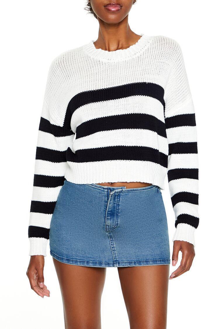 Striped Drop-Sleeve Sweater | Forever 21 Product Image