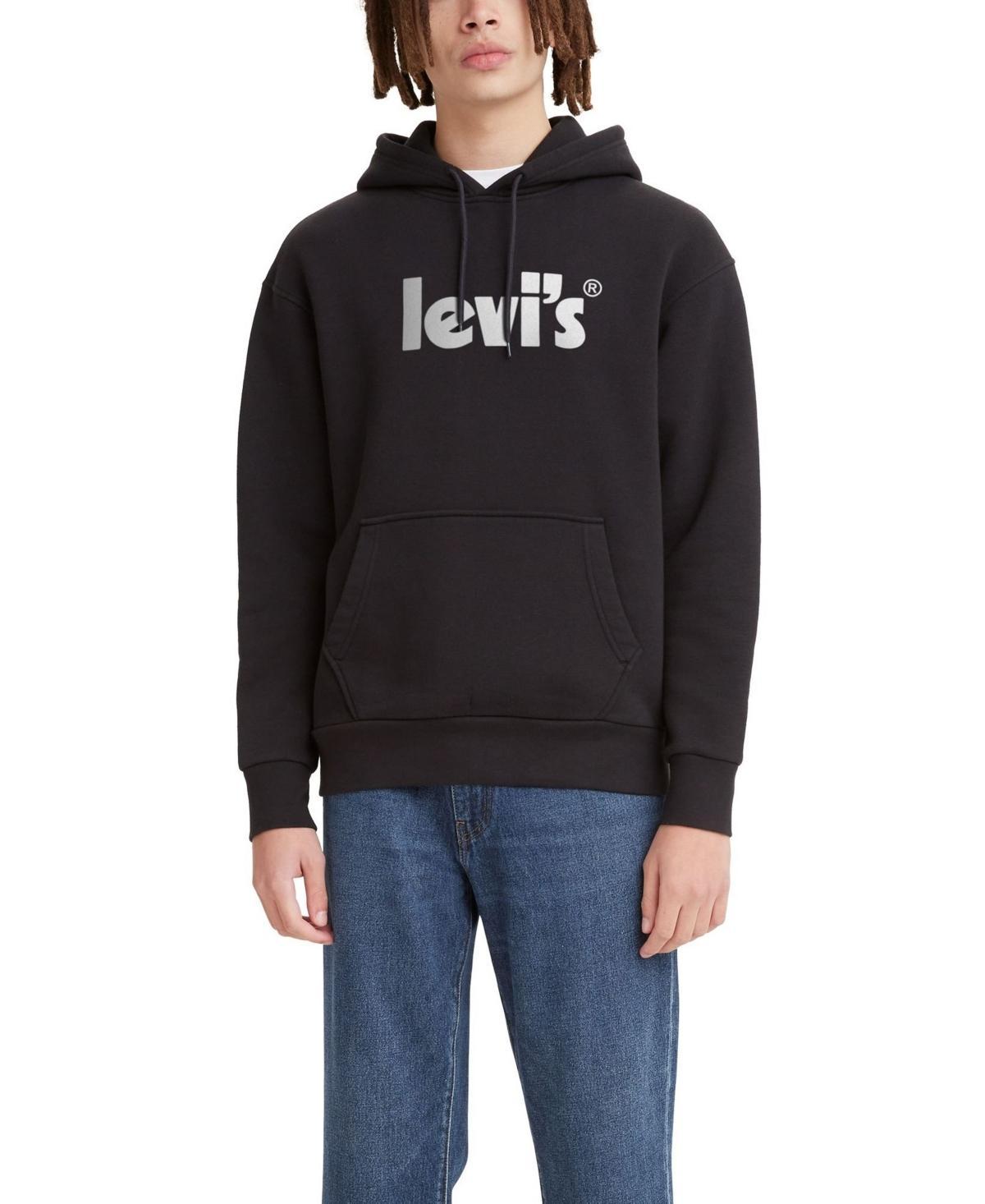 Levis Mens Relaxed Fit Poster Logo Graphic Hoodie Product Image