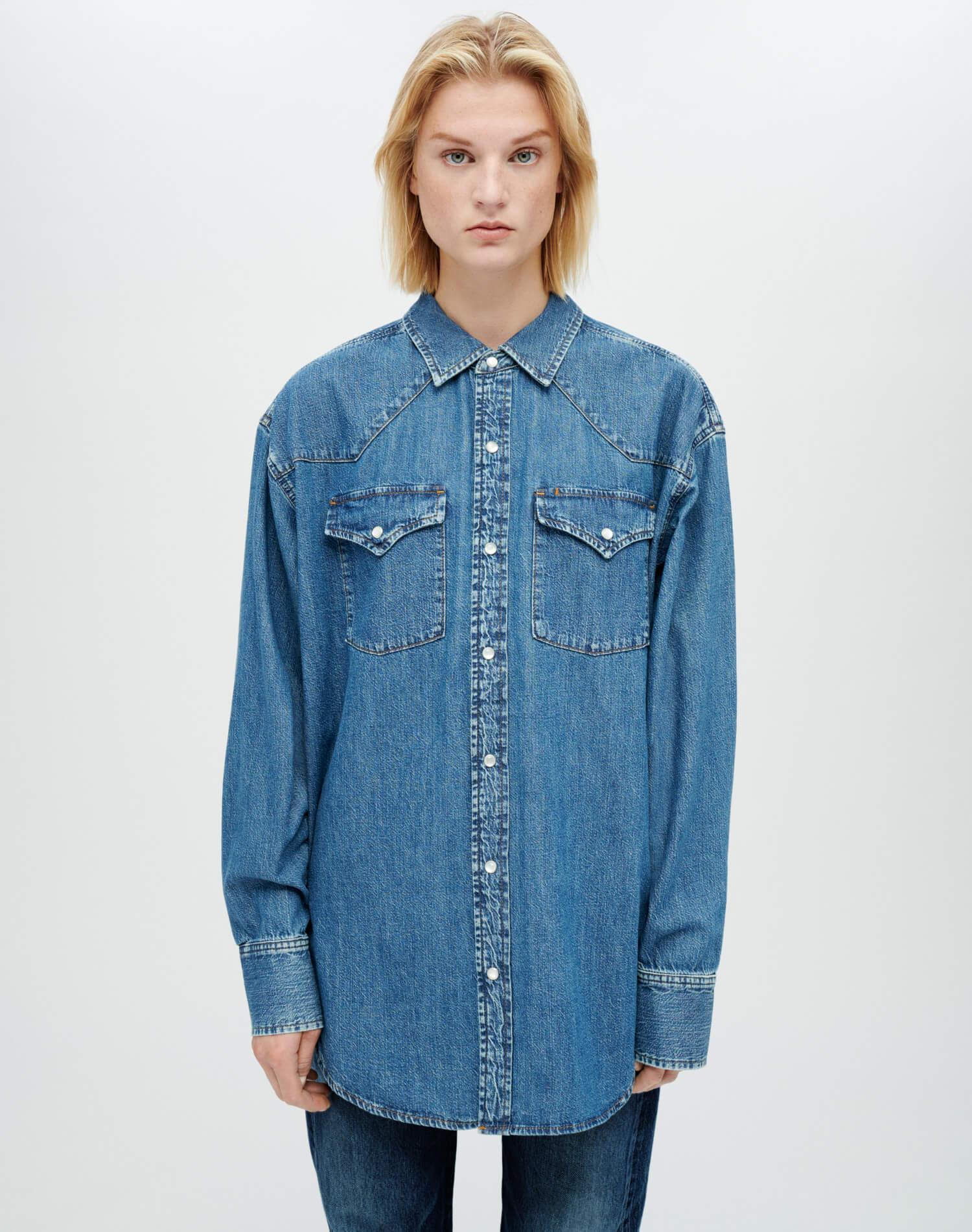 Oversized Western Shirt - Heritage Medium Product Image