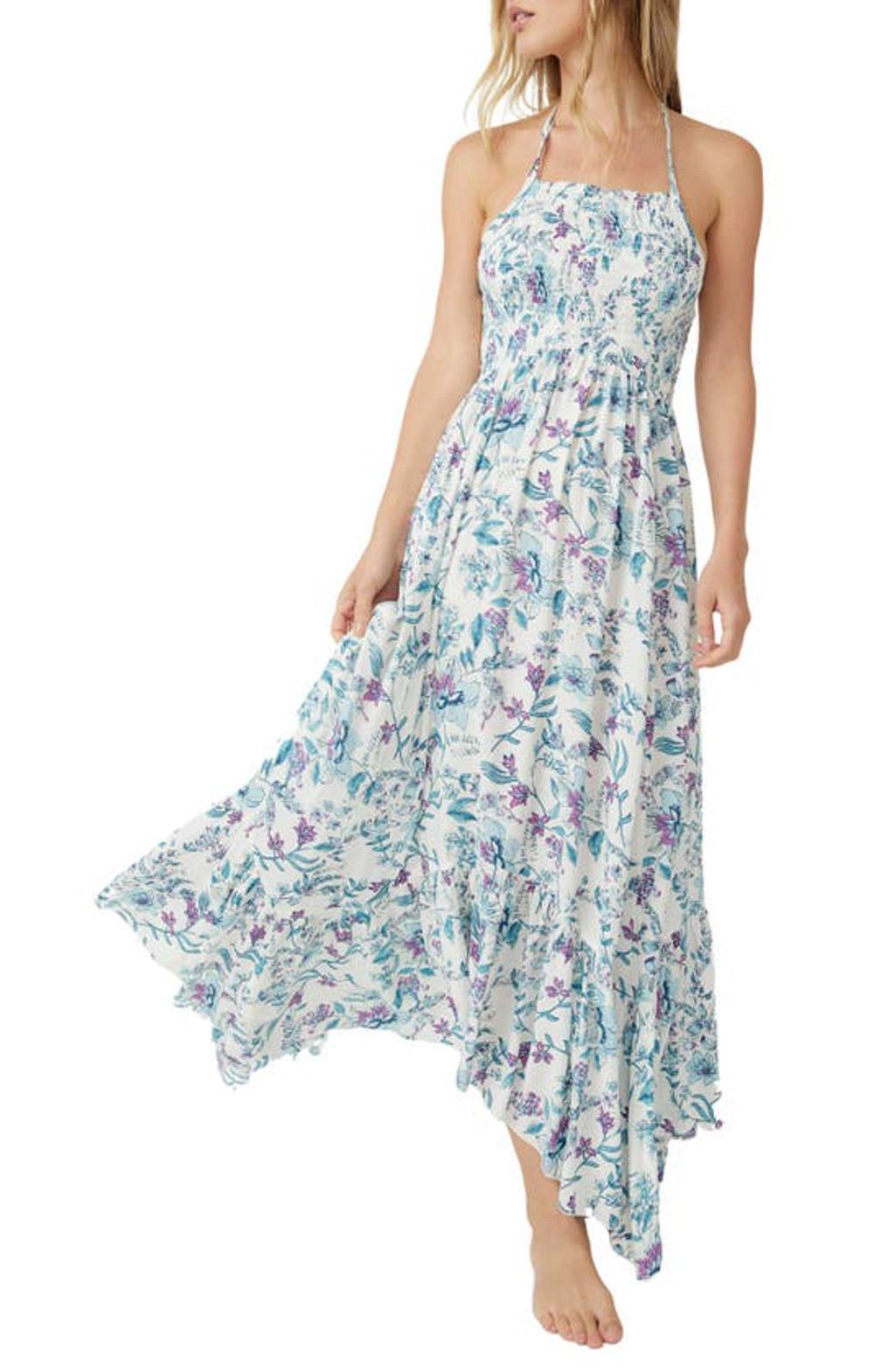 Heat Wave Printed Maxi Dress In Floral Combo Product Image