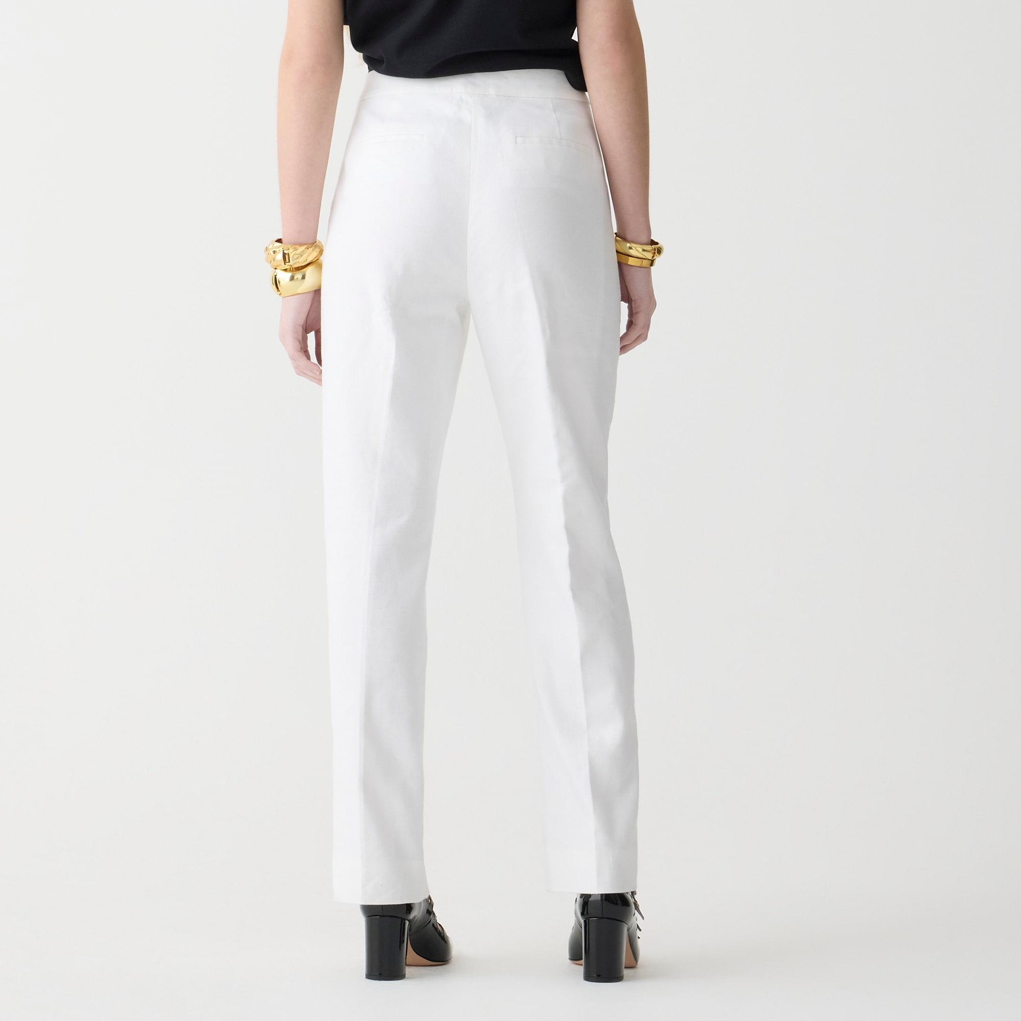 Kate straight-leg pant in stretch linen blend Product Image